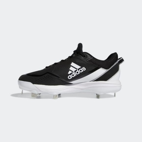 Adidas Icon 7 Mens Low Top Baseball Cleats Black White FZ1558 NEW Size 13 - Picture 2 of 8